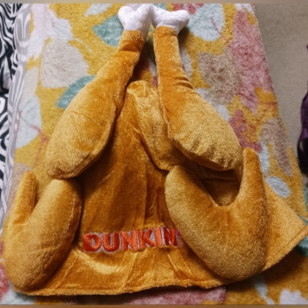 CUTE NEW HOLIDAY DUNKIN' TURKEY HAT - ADORABLE NOVELTY DUNKIN' COLLECTOR'S ITEM